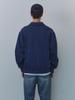 Gijunmaen Crest Half Zip-Up Pullover Dusty Blue