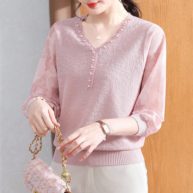 XUEXI Women s Knit Long-Sleeve Top XL