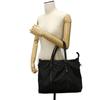 Used 9539 GG Nylon Tote 510332 K28AN 1000 7924 Calfskin 2-Way Shoulder Bag with Embossed Logo Black Men's from Japan