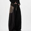 Year of the Snake Limited Scimitar Python Black Jeans Wide Leg Men's and Women's Pants American Loose Mopping Casual Pants Straight Pants