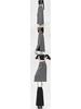 Women's Gray High Waist A-line Midi Skirt - Autumn Sporty Style with Straight Slit and Draping