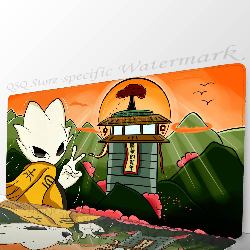 Nine S-Sols Anime Game Mousepad Non-slip Suitable For Office Computers Laptops E-sports Game Desk Mats XXL Keyboard