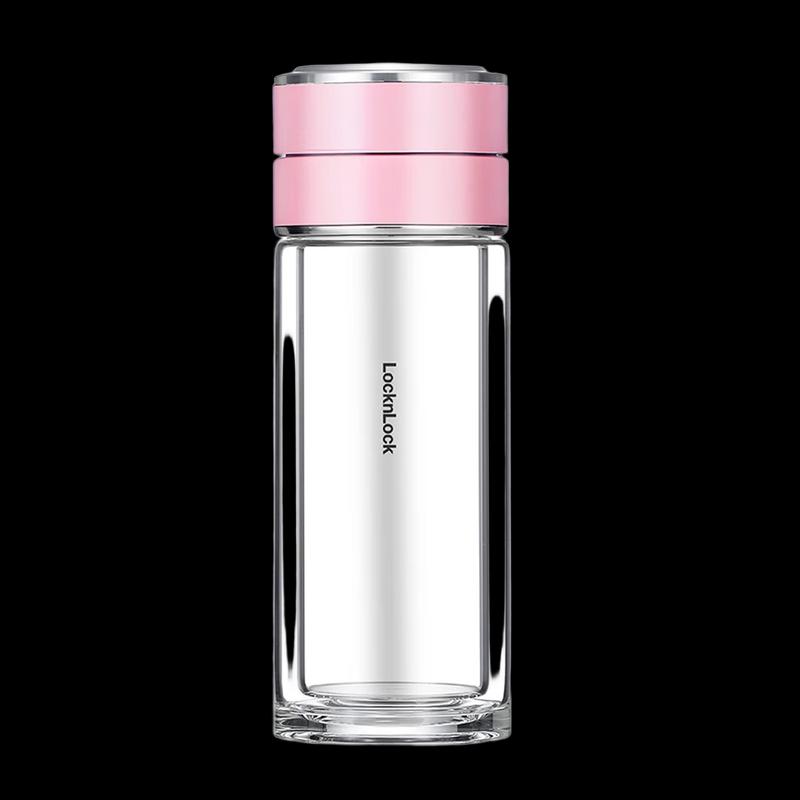 LOCK&LOCK Tea Infuser Double-Wall Glass Bottle
