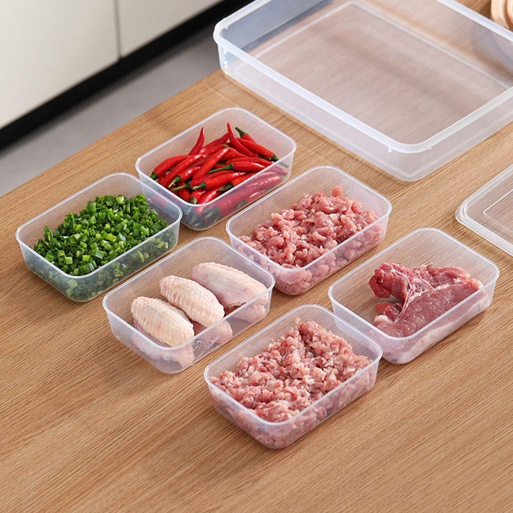 Sealed Frozen Meat Box Plastic Fridge Organizer Practical Food Preservation Box  Meat Vegetables