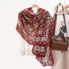 Women's Retro Cotton and Linen Printed Scarf Versatile Size Sunscreen Long Yarn Shawl E-commerce