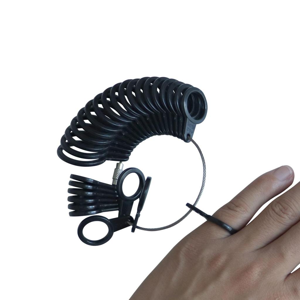 Ring Sizer Set Ring Mandrel Gauge Tool US Size 1-15&Finger Gaugers US Size 1-13 with Half Size Finger Measurement Scales Kit Ring Stick Measure Tool
