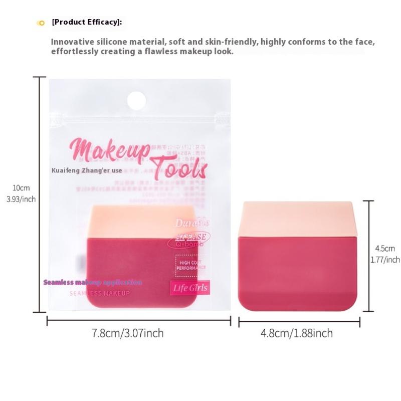 

Silicone Traceless Foundation Brush Uniformity Waterproof Nonslip Delicate Makeup Application Portable Silicone Foundation Brush