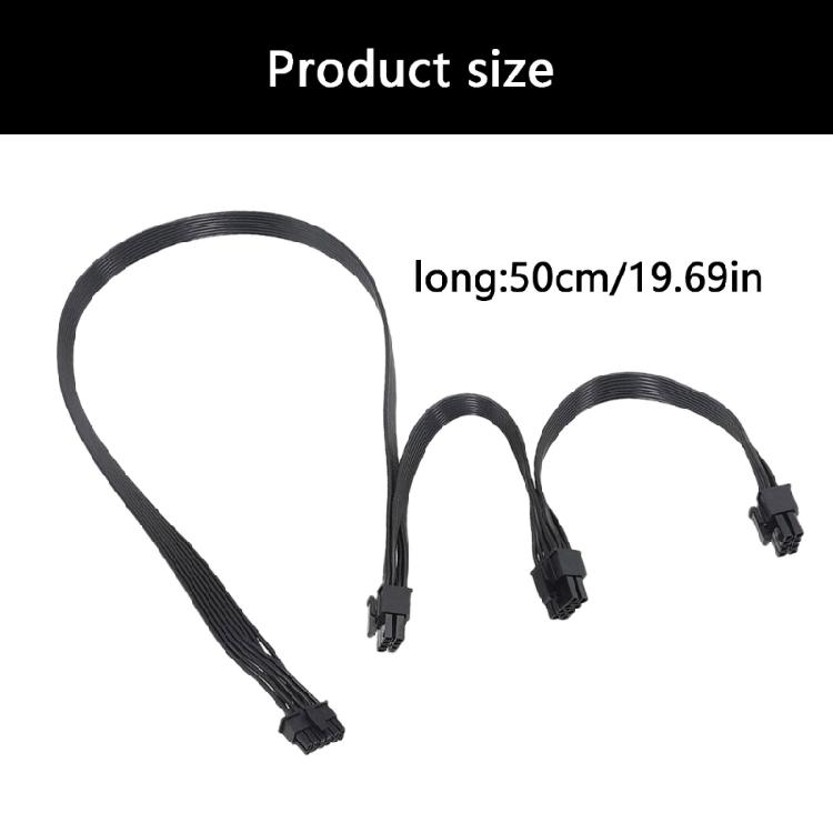 High Current Resistance 16Pin 12+4 GPU Power Splitter Cable Triple 8Pin Connectors For Gaming Rigs for RTX3090 RTX4090
