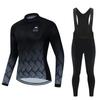 Cycling Suit, Bicycle Winter Men's and Women's Long-sleeved Fleece Suit, Thickened Thermal Overalls