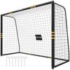 Football Goal with Protective Foam, 3 x 2 m, Yellow