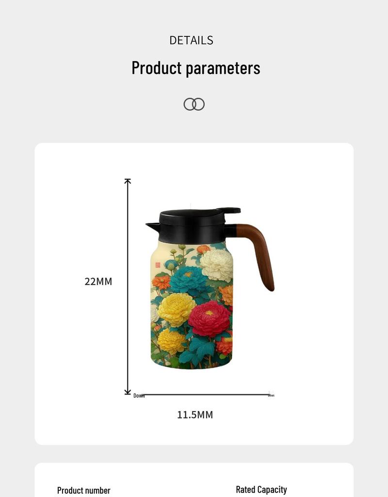 1500ml Stainless Steel Tea Brewing Thermos