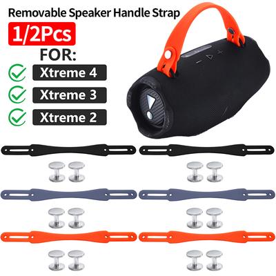 1/2 Stück für JBL Xtreme 2/Xtreme 3/Xtreme 4 BT Lautsprecher-Griffband, rutschfester Lautsprecher-Griffgürtel, abnehmbares Silikon-Griffband