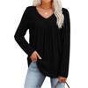 Women's Fashionable Long-sleeved Pullover Solid-color Top