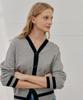 Yuppe Color Cardigan_Gray Black