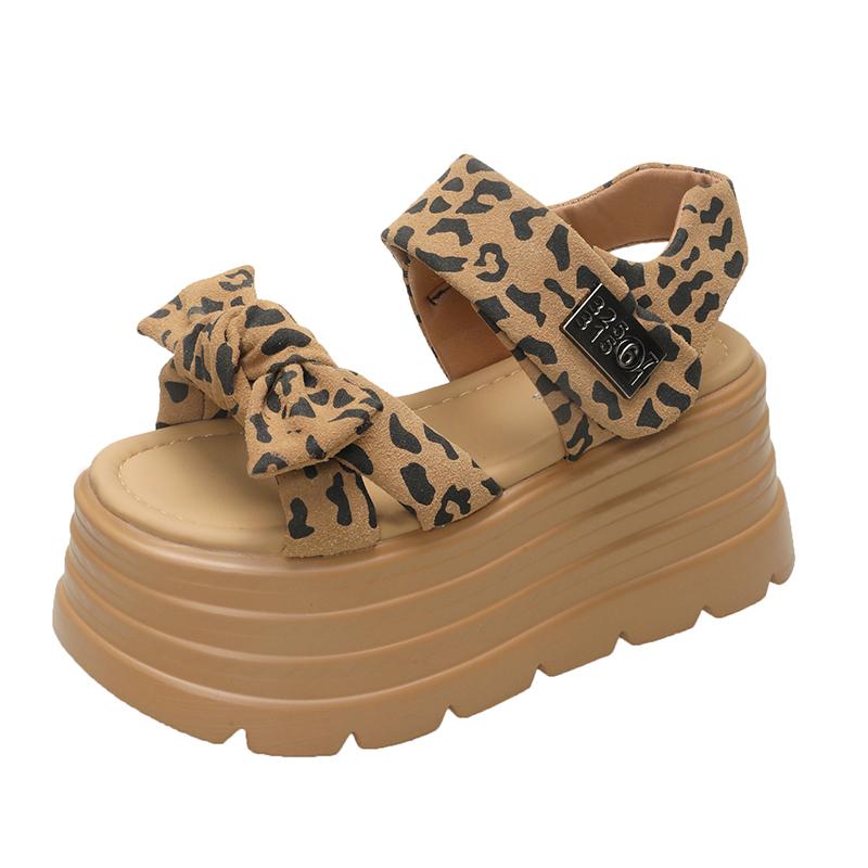 Fashion Women 2025 Leisure Chunky Platform Sandals Peep Toe High Heels Gladiator Goth Slippers Woman 8CM Heels Trendy Summer Beach Shoes