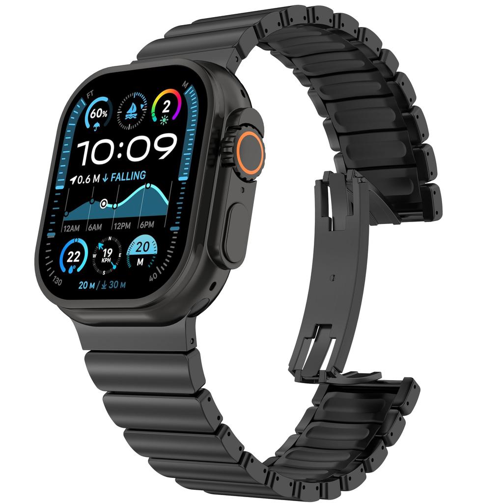 Titanium Watchband for Apple Watch Ultra 3 2 Series 11 10 9 8 7 6 SE3 Butterfly Clasp Strap for Iwatch 49mm 46mm 45mm 44mm Belt