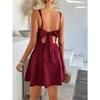 Women's Solid Color Dresses Elegant Style Solid Color Straps Short Dresses