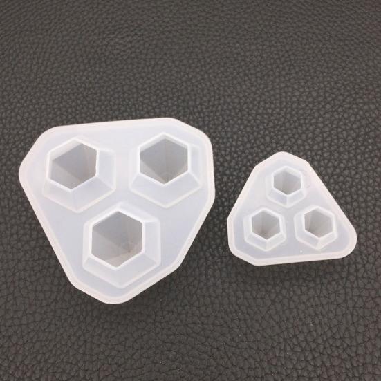Forma ve tvaru diamantu 3D DIY Silikonová pryskyřice Epoxidová forma s kamínky