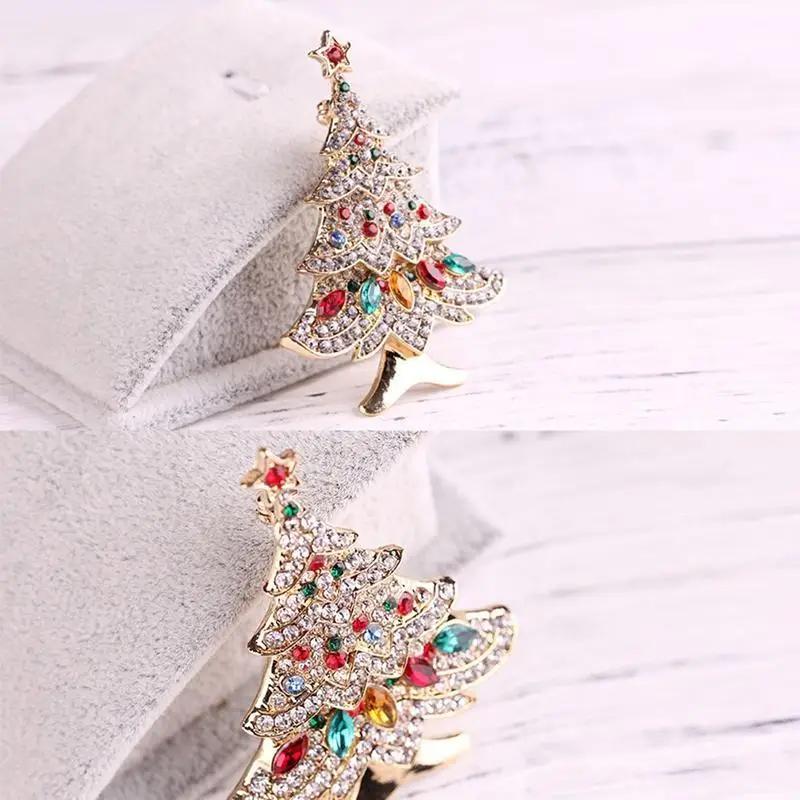 Christmas Tree Brooch Pin Christmas Fashion Woman Jewelry Gift Christmas Tree Brooch