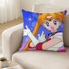 Comic Ssailor Mmoon Cushion Cover Antidustmite Sofa Cushion Decorative Office Cover Lounge Area Indoor Outdoor Use