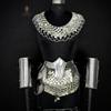 Medieval Knight Costume with Chainmail Top and Skirt for LARP Cosplay Renaissance Faire