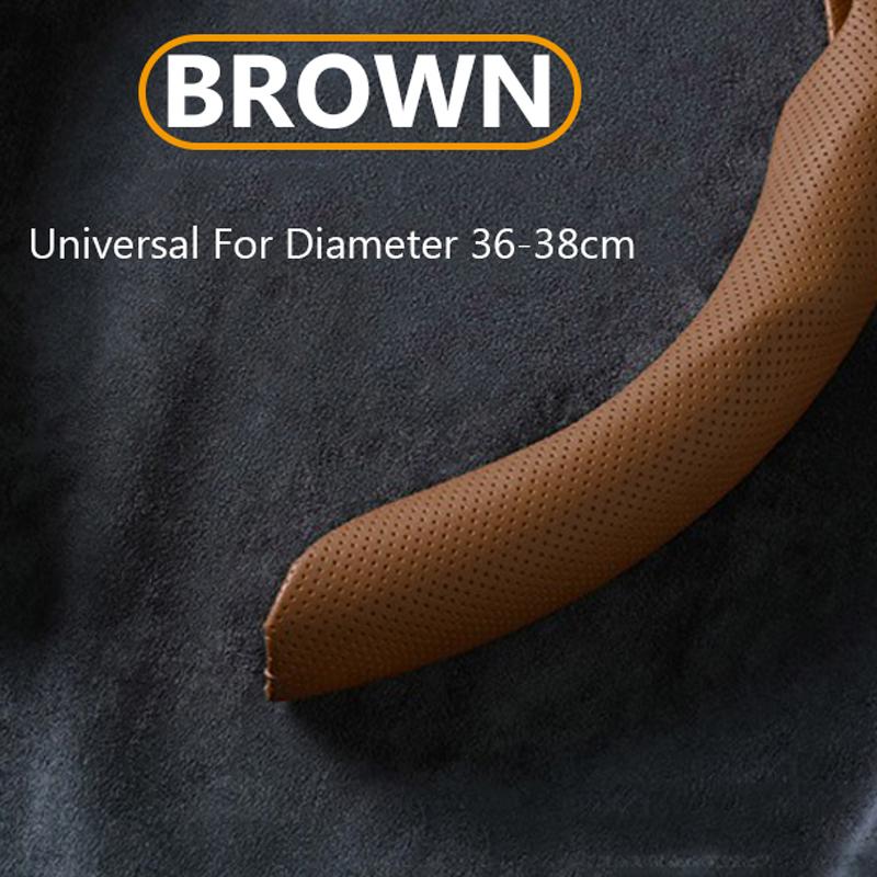 NAPPA 3PCS Leather Car Steering Wheel Cover For Buick LaCrosse Envision Envista Encore GX Envision Anti Slip Automotive Parts