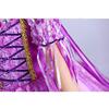 Rapunzel Princess Kids Purple [MANAMANA] Children's Dress, Dress, Tiara, Stick, 3-Piece Set, Costume, Purple, Girls, 130, 130cm,