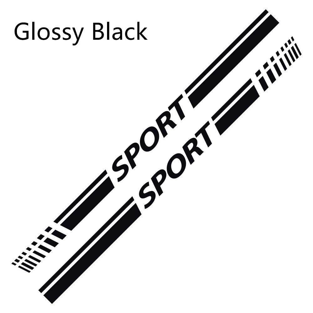 2 stk Bil Side Dør Skørt Klistermærke Sport Striber Vinyl Folie Karosseri Dekoration Decal Gør-Det-Selv Styling Auto Tilbehør Til Volkswagen Vw Beetle