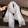 Silk Wool Scarf Shawls and Wraps for Women Foulard Headkerchief Luxury Brand Hijab New Lady Pashmina Scarves Bandana Poncho