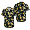 Frucht Gemüse Herren Hawaiian Hemd 3D Banane Zitrone Bedruckt Kurzarm Sommer Kühl Locker Strandhemden Mode Damen Kinder Oberteile