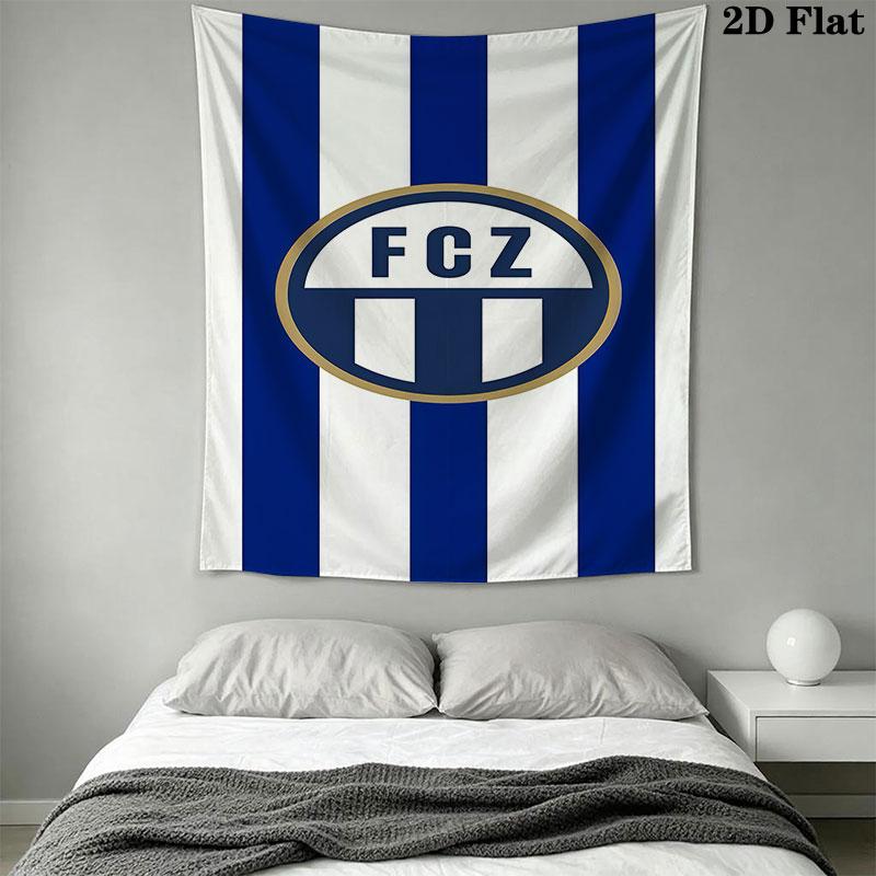 FC Luzern Wall Hanging Printed Fabric Blanket Decorative Tapestries for Bedroom Living Room Home Decor