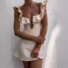 2024 European & American Sexy Ruffle Camisole Dress for Women