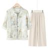 Yuzhaolin New Chinese Style Printed Summer Set for Women