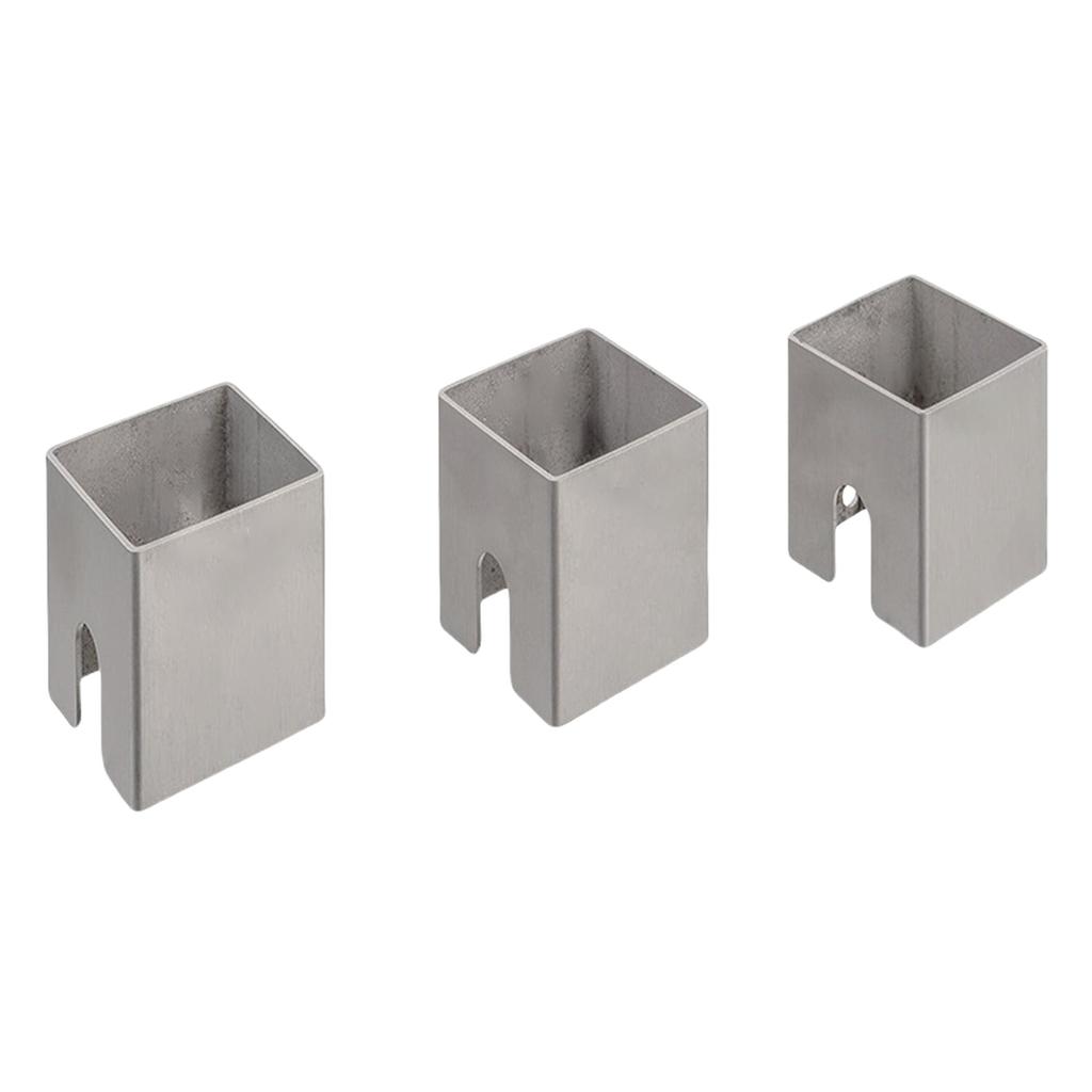 Pack of 3 Grill Spacers Grilling Plate Rack Stainless Steel Texture Suitable for Fire Plate and Grill Barrel Distance