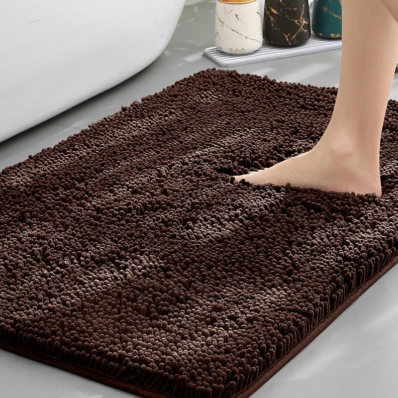 Chenille Water-Absorbent Anti-Slip Bathroom Entrance Mat