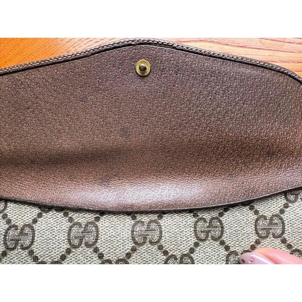 Used GUCCI GG Supreme Long Wallet