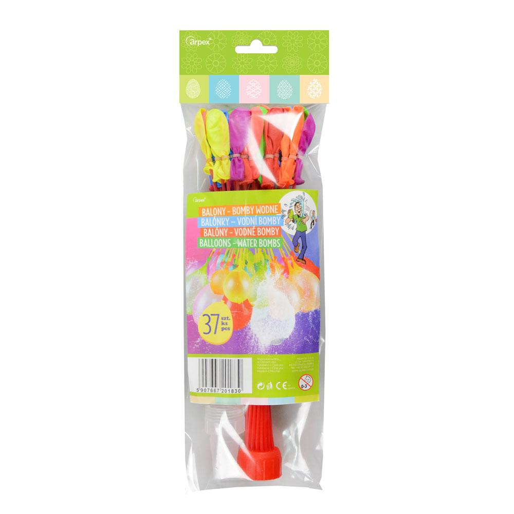Balony Wodne Na Wodę Nasadka Na Kran Mix 37Szt.