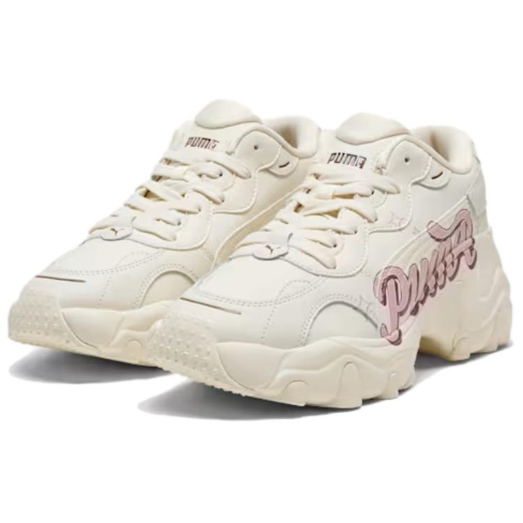 Puma Pulsar Wedge Collegecore Women Sneakers Cream Frosted-Ivory Whisp-Of-Pink 400492-01