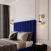 Nordic Led Wall Lamp Bedside Living Room Aisle Lighting Background Sconce Gold Study Bedroom Study Simple Rotating Decor Light