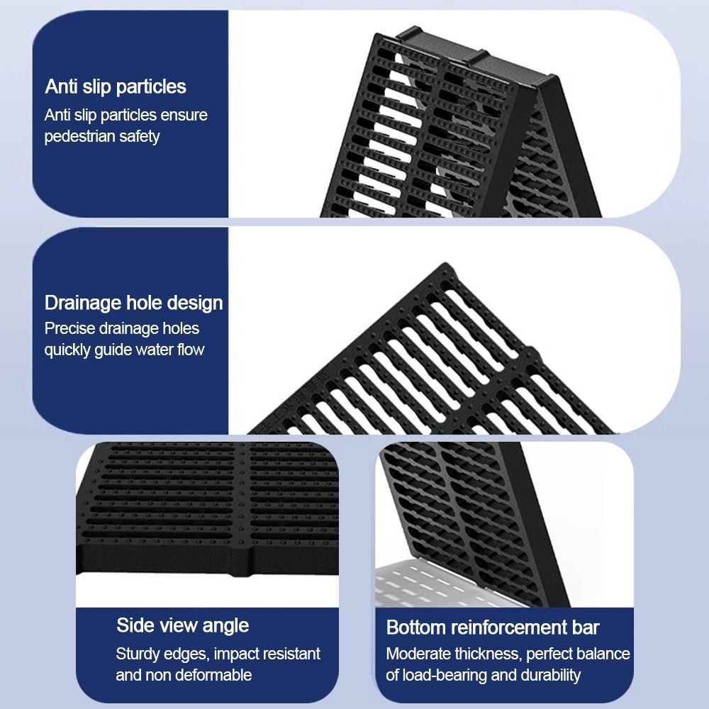High Strength Trench Cover Rectangular Grate Driveway New Sewage Ditch Drainage  Outdoor