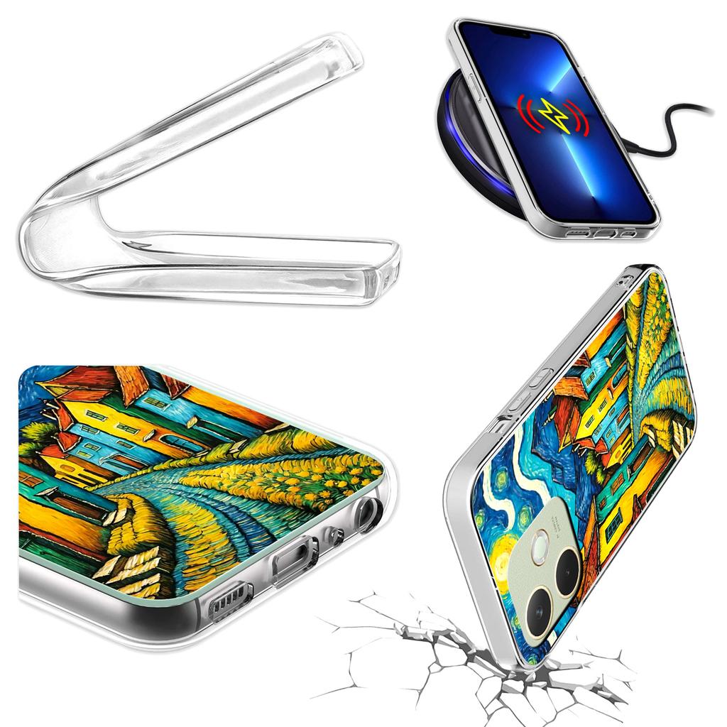 Etui Do Oppo A5 Pro Obudowa Foto Case Plecki Grafika Art + Szkło 9H
