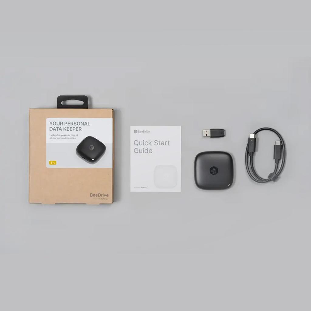 Synology Backup Hub BeeDrive 1TB Smartphone Vereinfacht PC-Backup Inländischer autorisierter Distributor Telefon-Support Unterstütztes Produkt BDS70-1T / / Produkt,