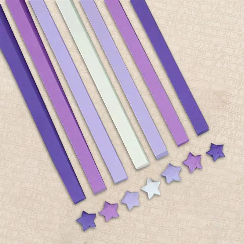 540Sheets Origami Stars Paper Strips Folding Paper Colorful Double Sided Lucky Star Origami DIY Hand Arts Make Home Decoration
