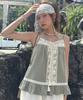 Aueonoseuteljia Boheme Lace Sleeveless Blouse_Khaki(Ob6Bl06)