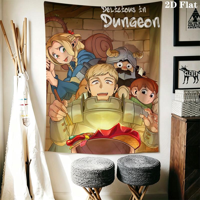 Anime Maze-themed Pattern Pattern Home Decor Tapestry, Wall Hanging, Decorative RV Wall Cloth.XGT0914300