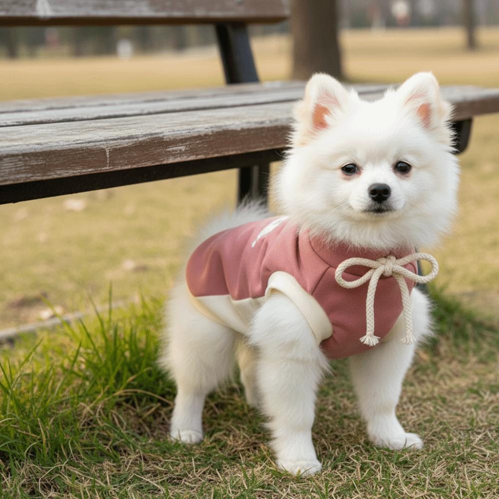 Haustierweste Patchwork Hundepullover Warm Gemütlich Welpen Pullover mit Schleife Lässig Katze Basis-Mantel Outdoor-Aktivitäten
