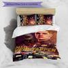 Set di biancheria da letto con motivo M-Max Verstappen per 3 persone, set copripiumino include copripiumino e federe, decorazione perfetta per la camera da letto per tutte le stagioni e regalo