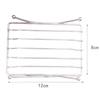 12*8cm Soap Dish Long-lasting Rust-resistant Stainless Steel