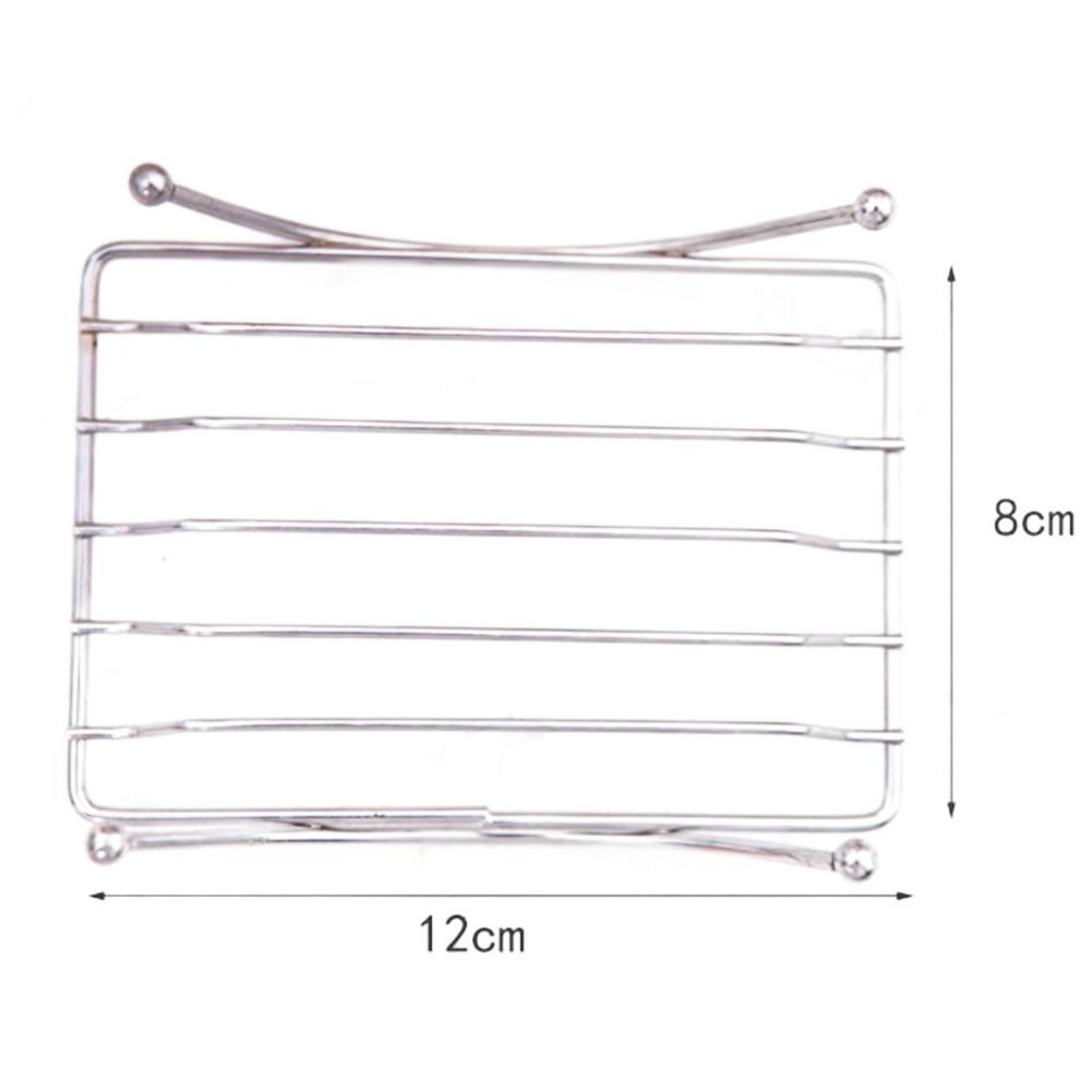 12*8cm Soap Dish Long-lasting Rust-resistant Stainless Steel
