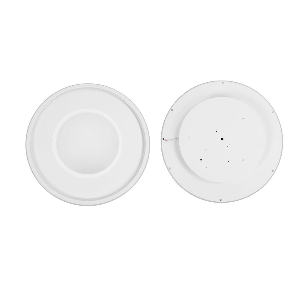 LED Ceiling Light Iron PC Stepless Dimmable Round Flush Mount Ceiling Light Fixture with APP Remote
